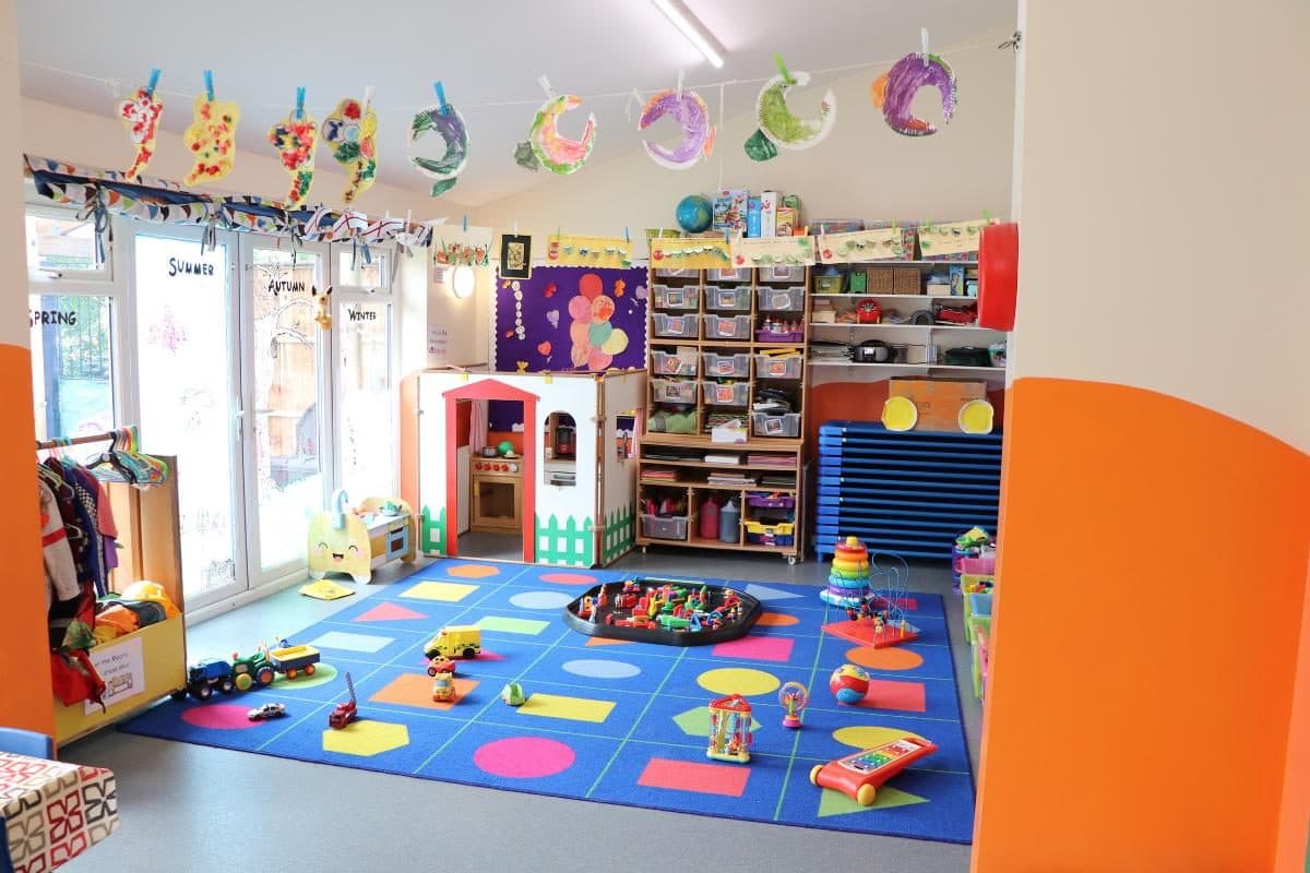 Colourful play room at The House That Jack Built Flackwell Heath