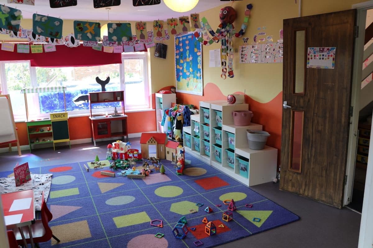 Colourful playroom at The House That Jack Built Hazlemere nursery